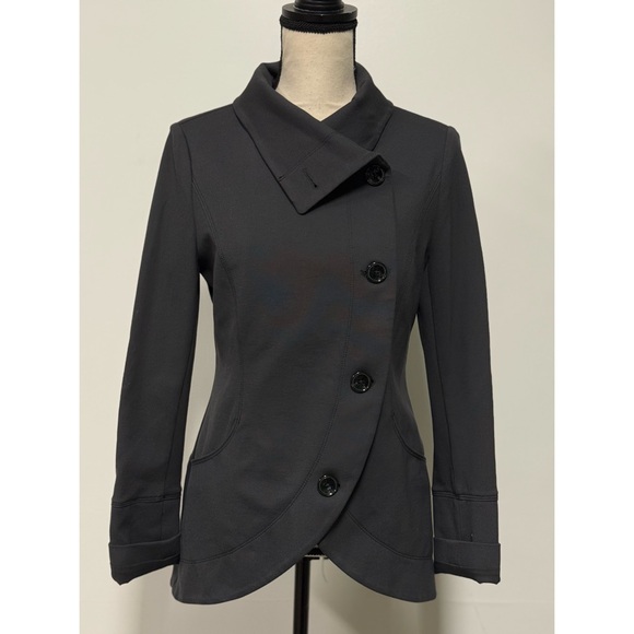 White House Black Market Lightweight Jacket Gray Size 6 - Picture 6 of 11